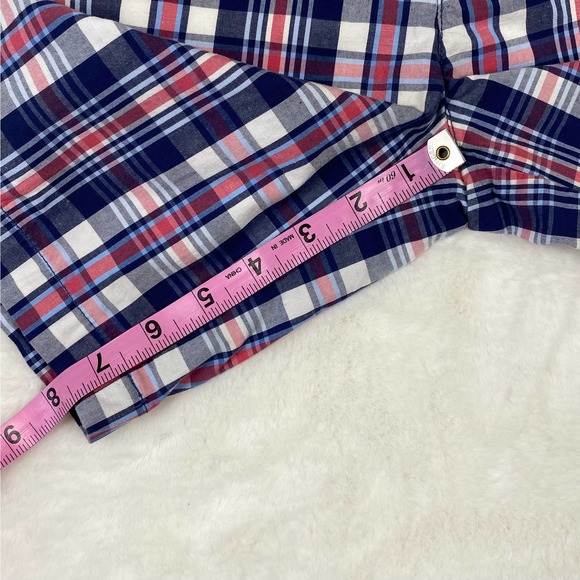 Vineyard Vine Boys Red, White, & Blue Plaid Breaker Shorts - Picture 5 of 6